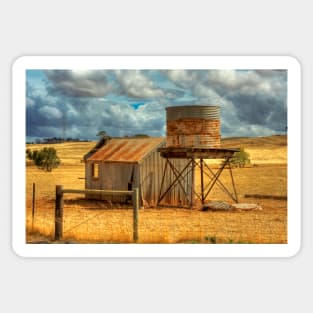 Old Barn & Water Tank, Kanmantoo, South Australia Sticker